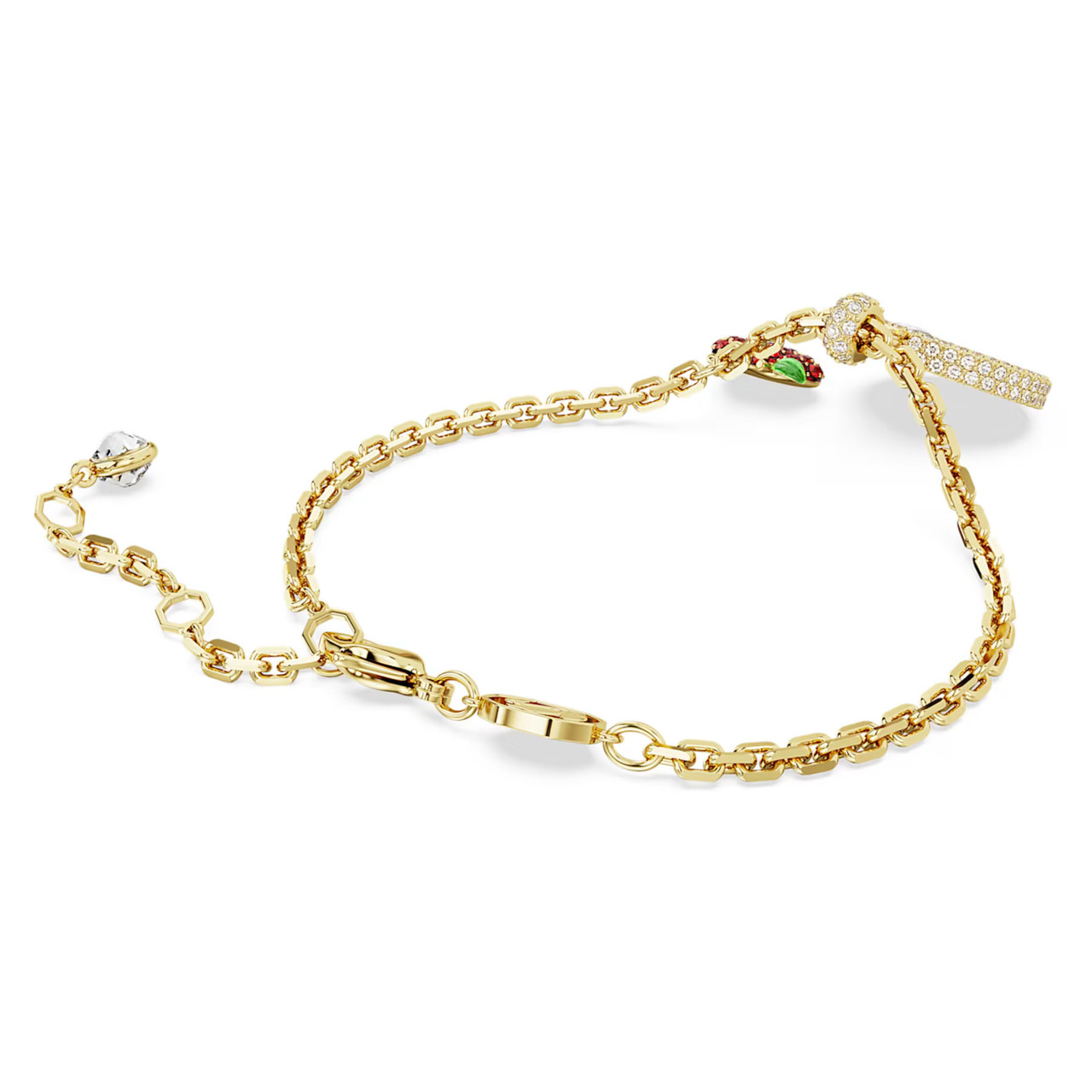 I LOVE NY, Bracelet, Red, Gold-Tone Plated 5678704 | Swarovski