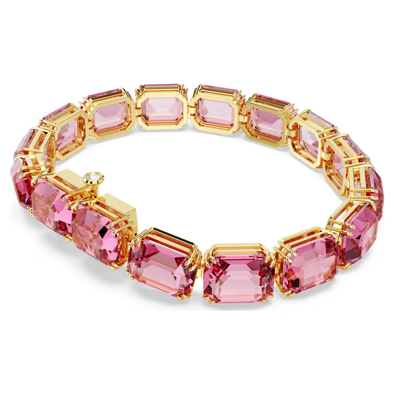 Millenia Bracelet Octagon Cut, Pink, Gold-Tone Plated 5683428