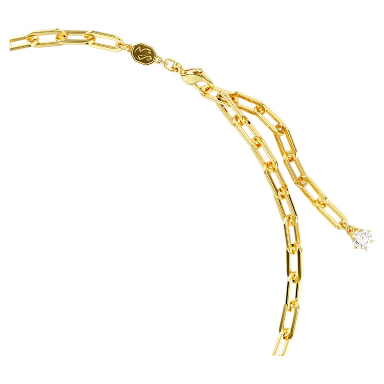 ★SWAROVSKI★ Constella Gold Tone Necklace 5683354 Constella Necklace, White, Gold-Tone Plated 5683354