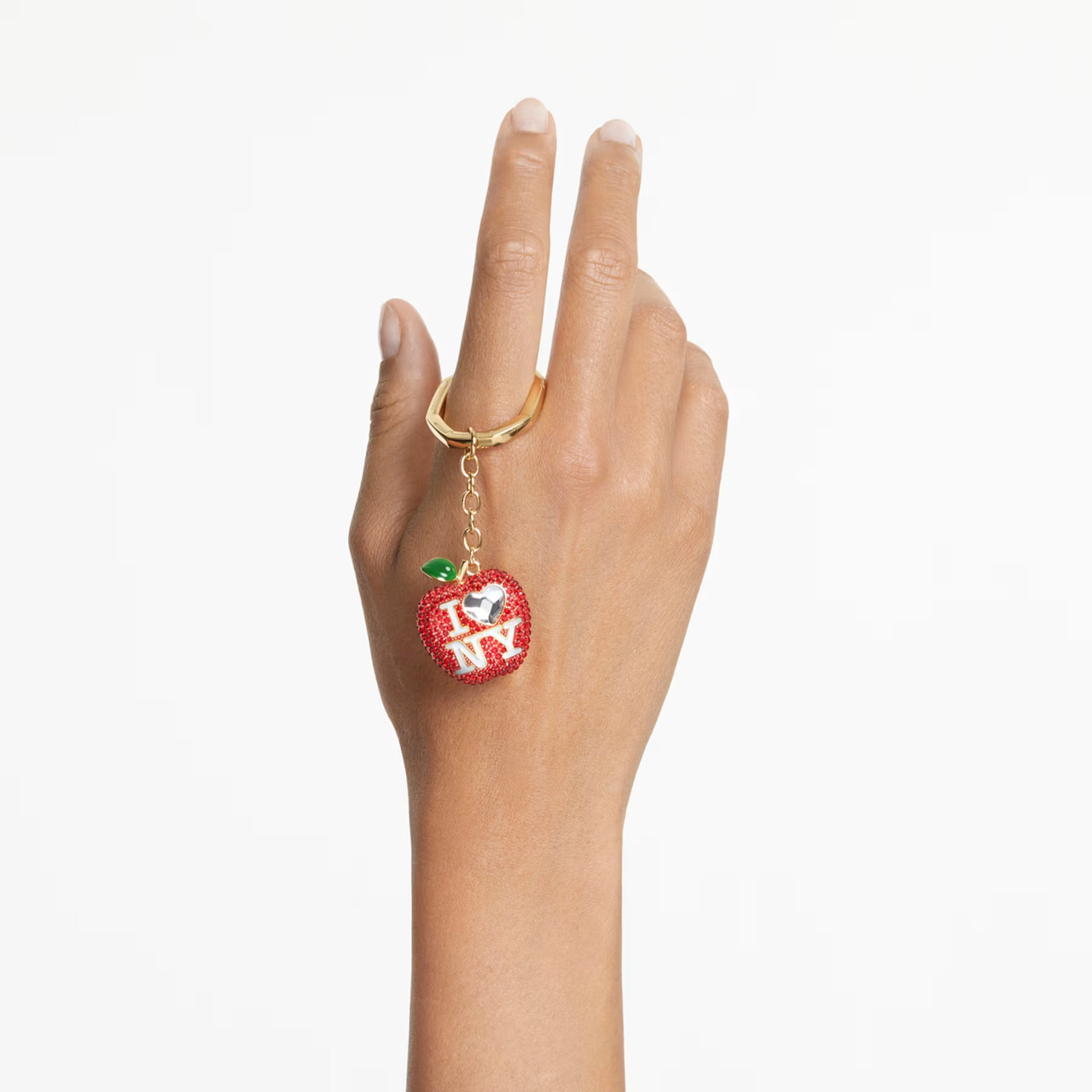 I LOVE NY Key Ring, Red, Gold-Tone Plated 5671821 | Swarovski