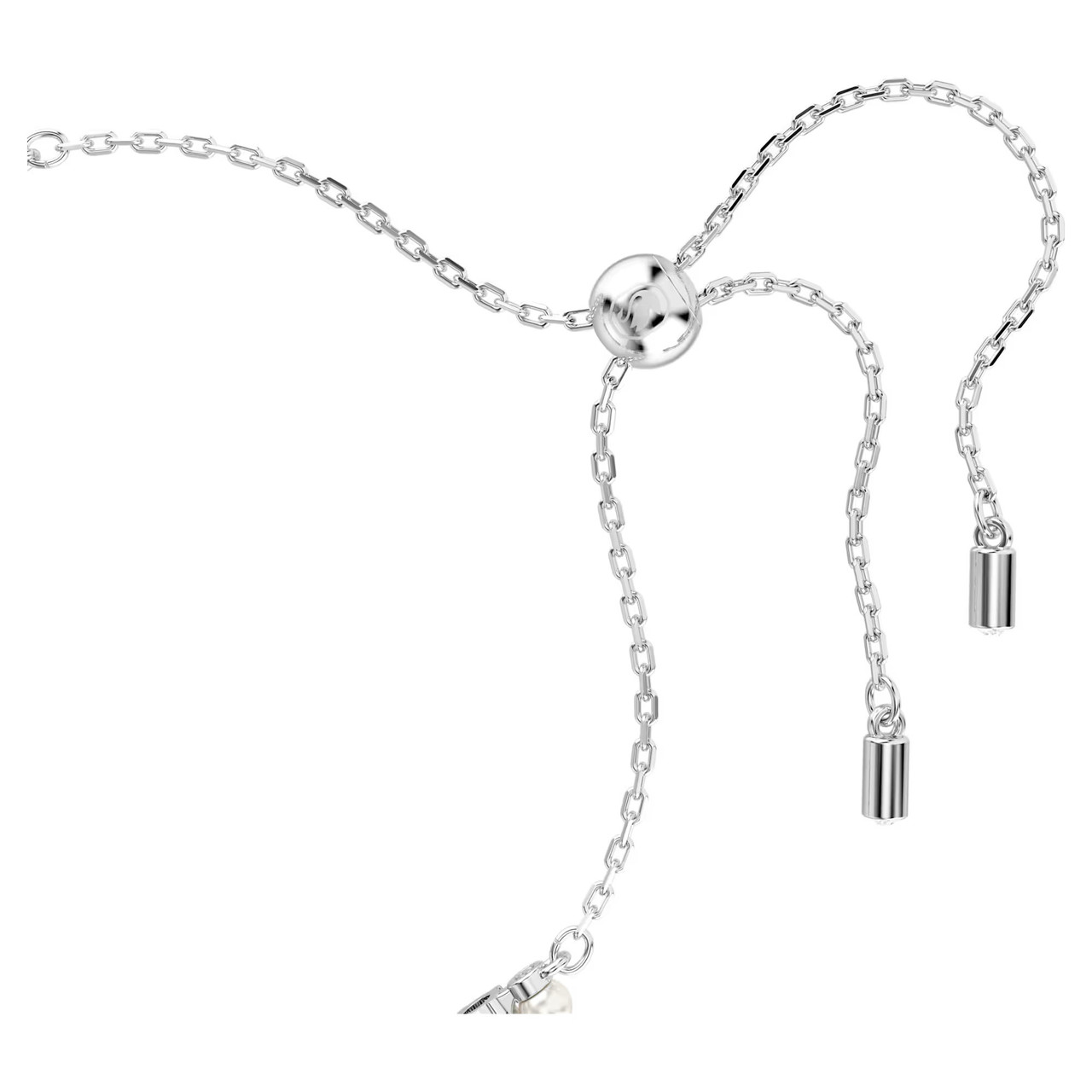 ブレスレット SWAROVSKI Matrix Rhodium Bracelet M 5689633 Matrix Bracelet, Crystal Pearl, Round Cut, White, Rhodium