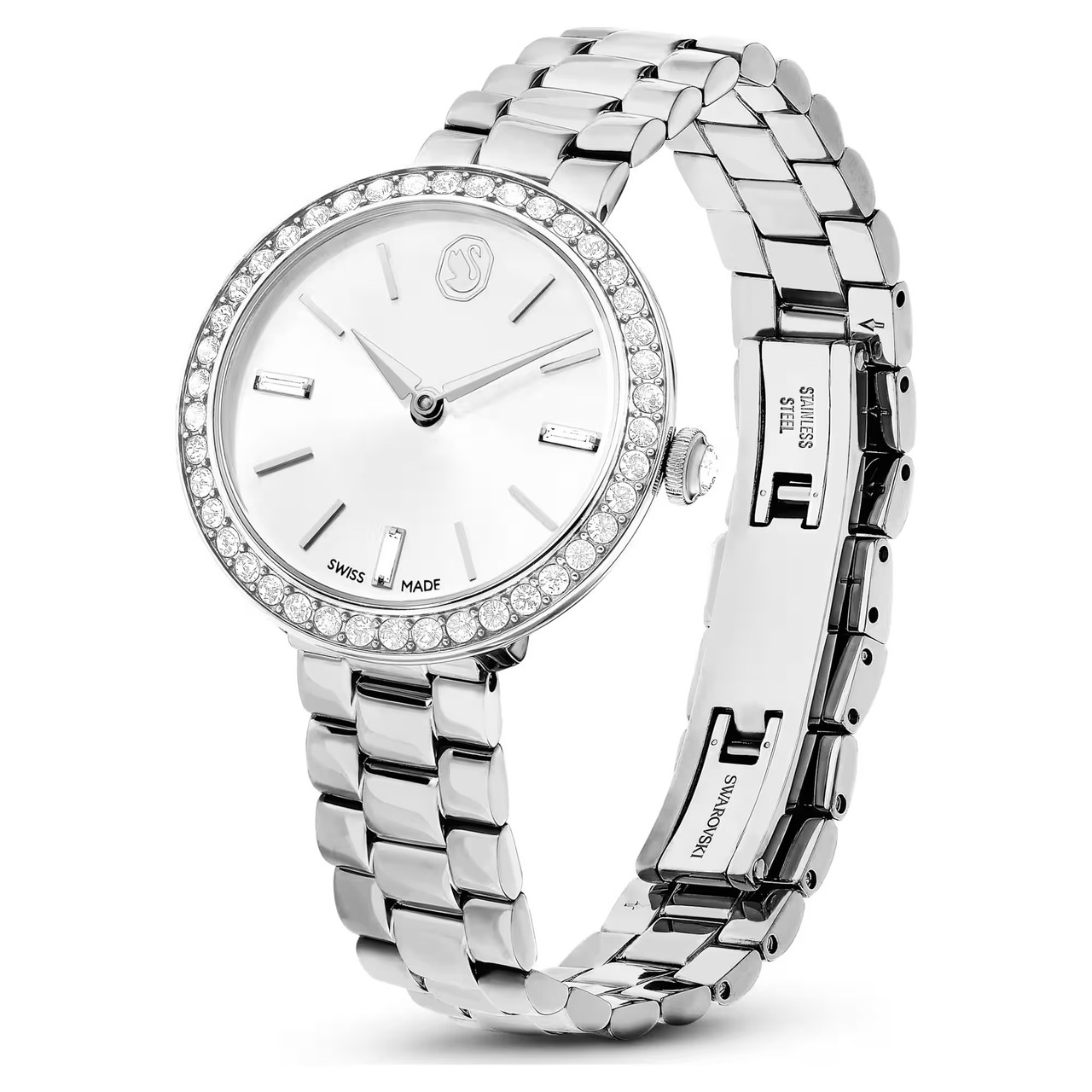 Certa Watch, Swiss Made, Metal Bracelet, Silver Tone