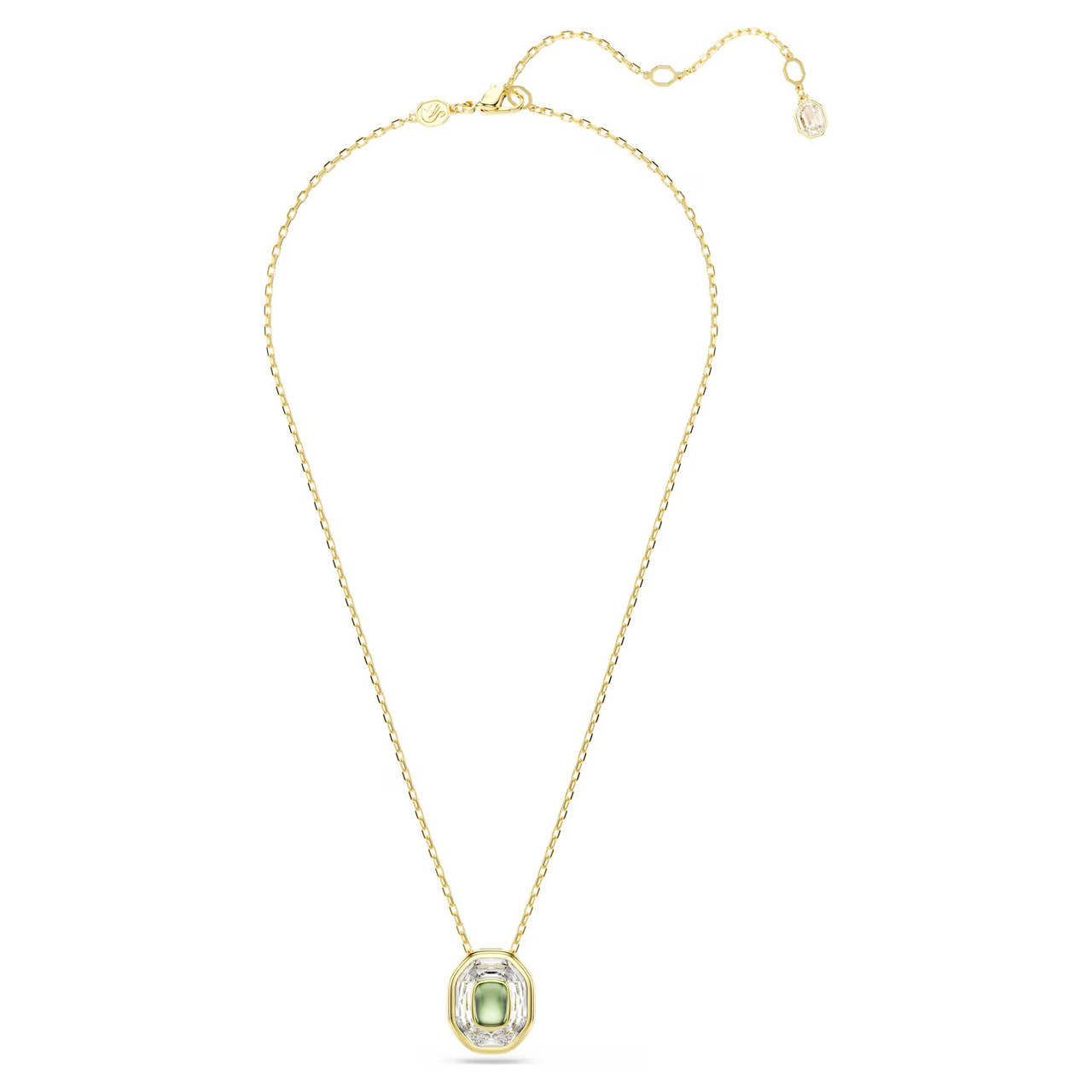 Chroma Pendant Octagon Cut, Green, Gold-Tone Plated 5705580