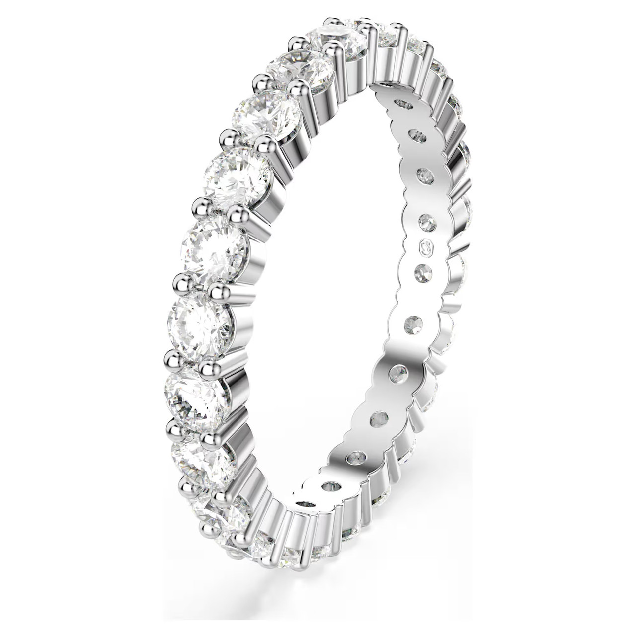 Matrix Vittore Ring, Round Cut, White, Silver Tone Finish 5705604 (Size ...