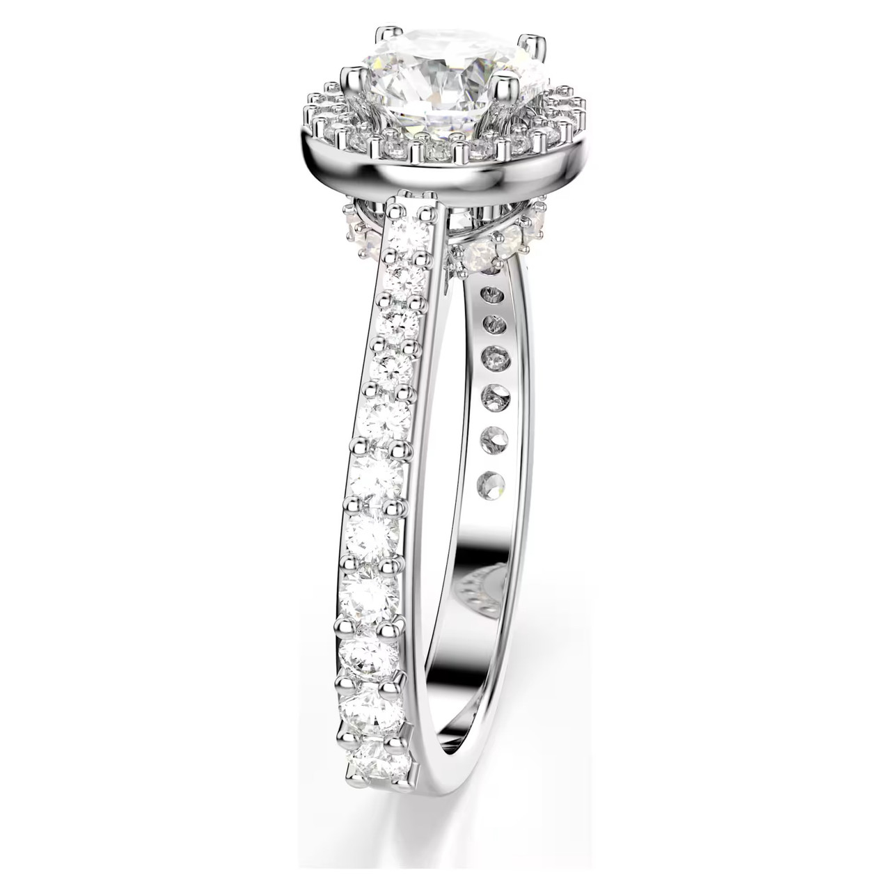 Una Angelic Ring, Round Cut, White, Silver-Tone Finish 5717929