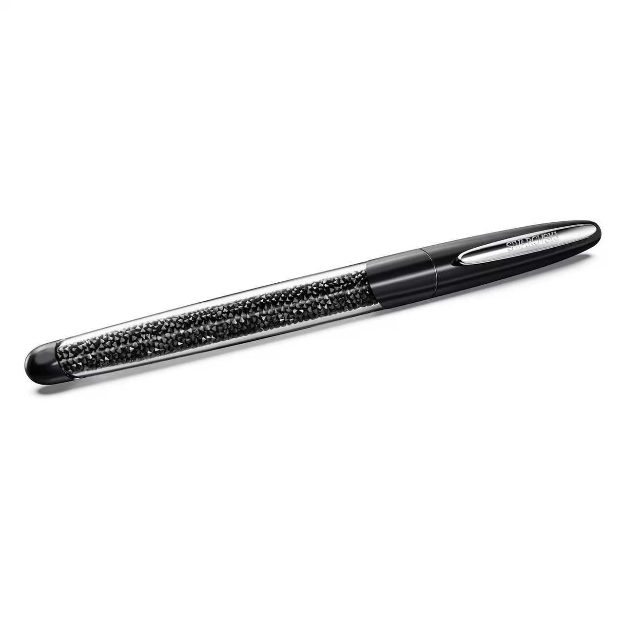 Crystalline Nova Rollerball Pen, Black, Chrome Plated 5717137