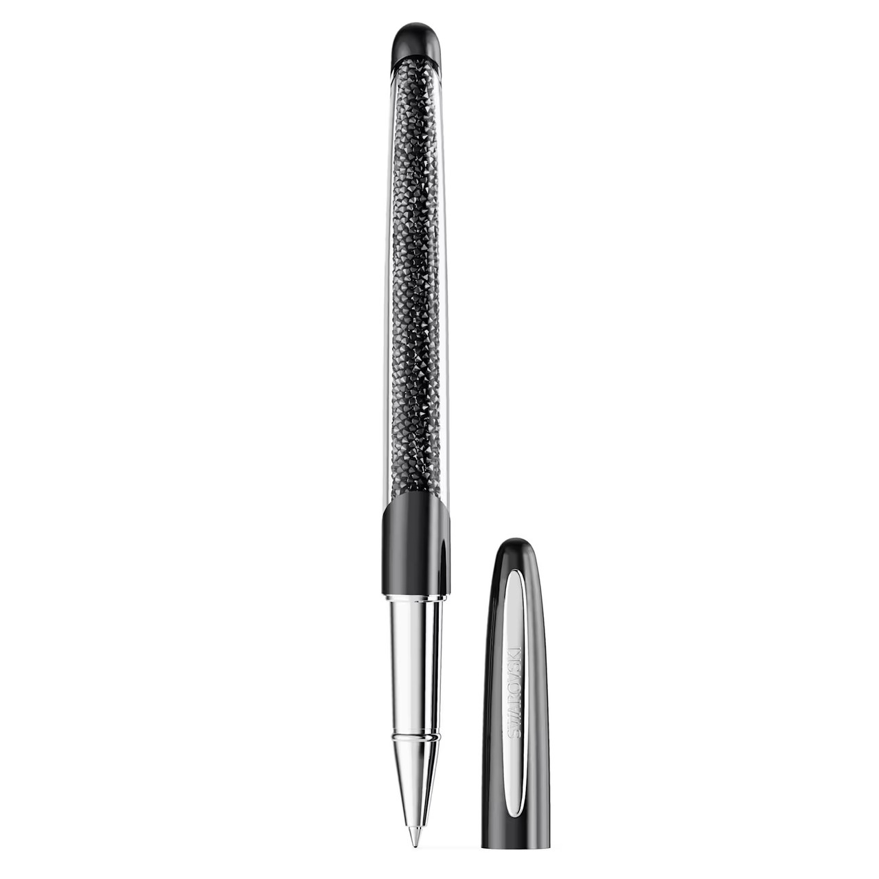 Crystalline Nova Rollerball Pen, Black, Chrome Plated 5717137