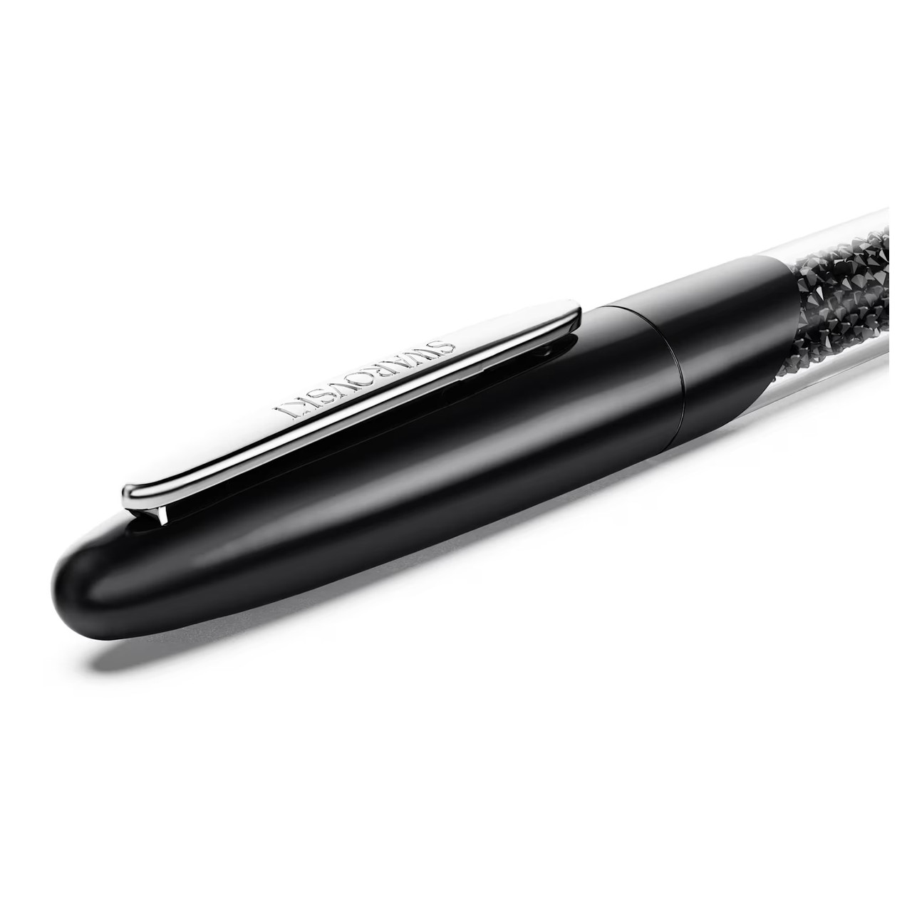 Roen ストール スワロフスキー ブラック 春夏秋 スカル スタッズ Crystalline Nova Rollerball Pen, Black, Chrome Plated 5717137