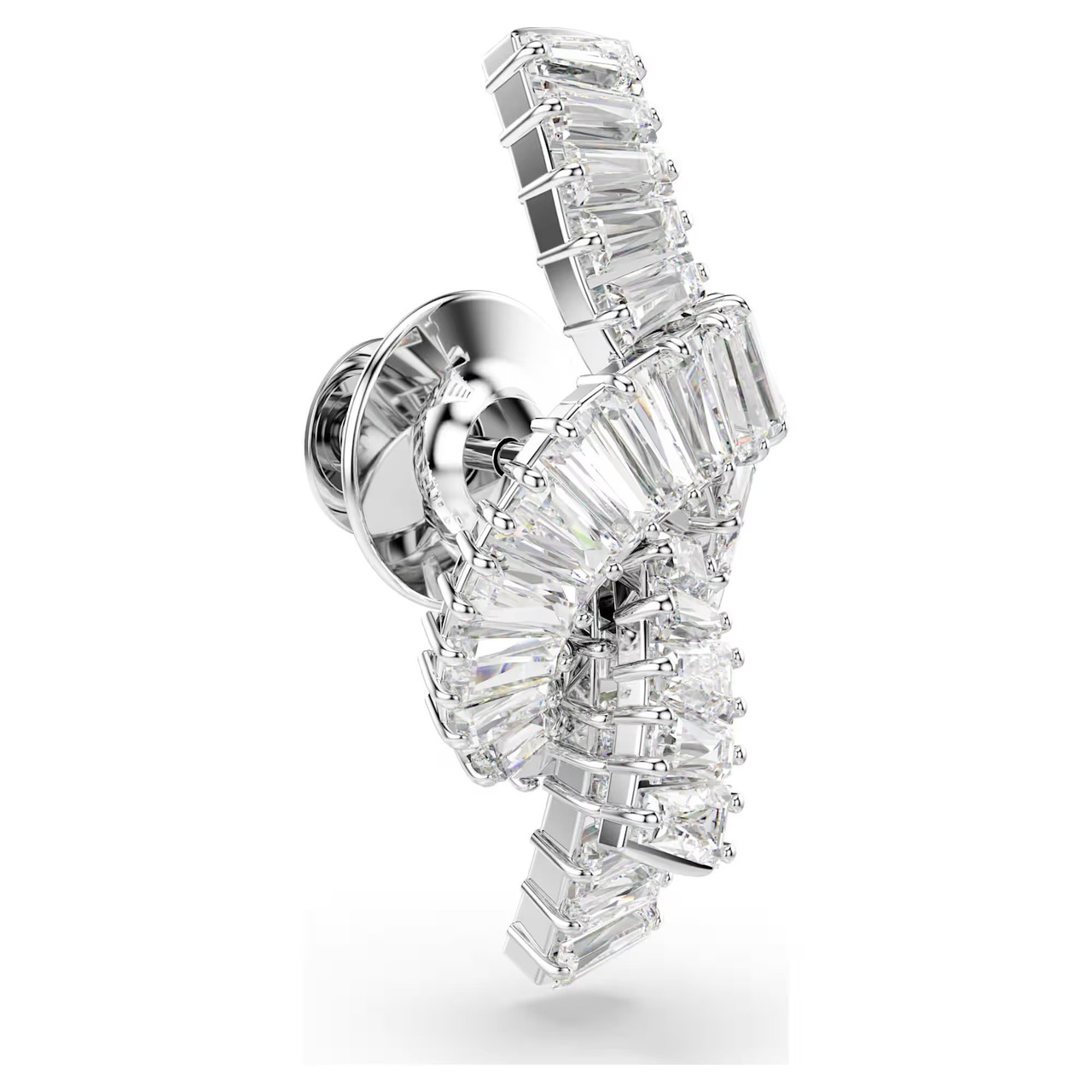 Swarovski タックピン　Matrix ピン Matrix Tack Pin, Baguette Cut, Knot, White, Rhodium Plated 5731102