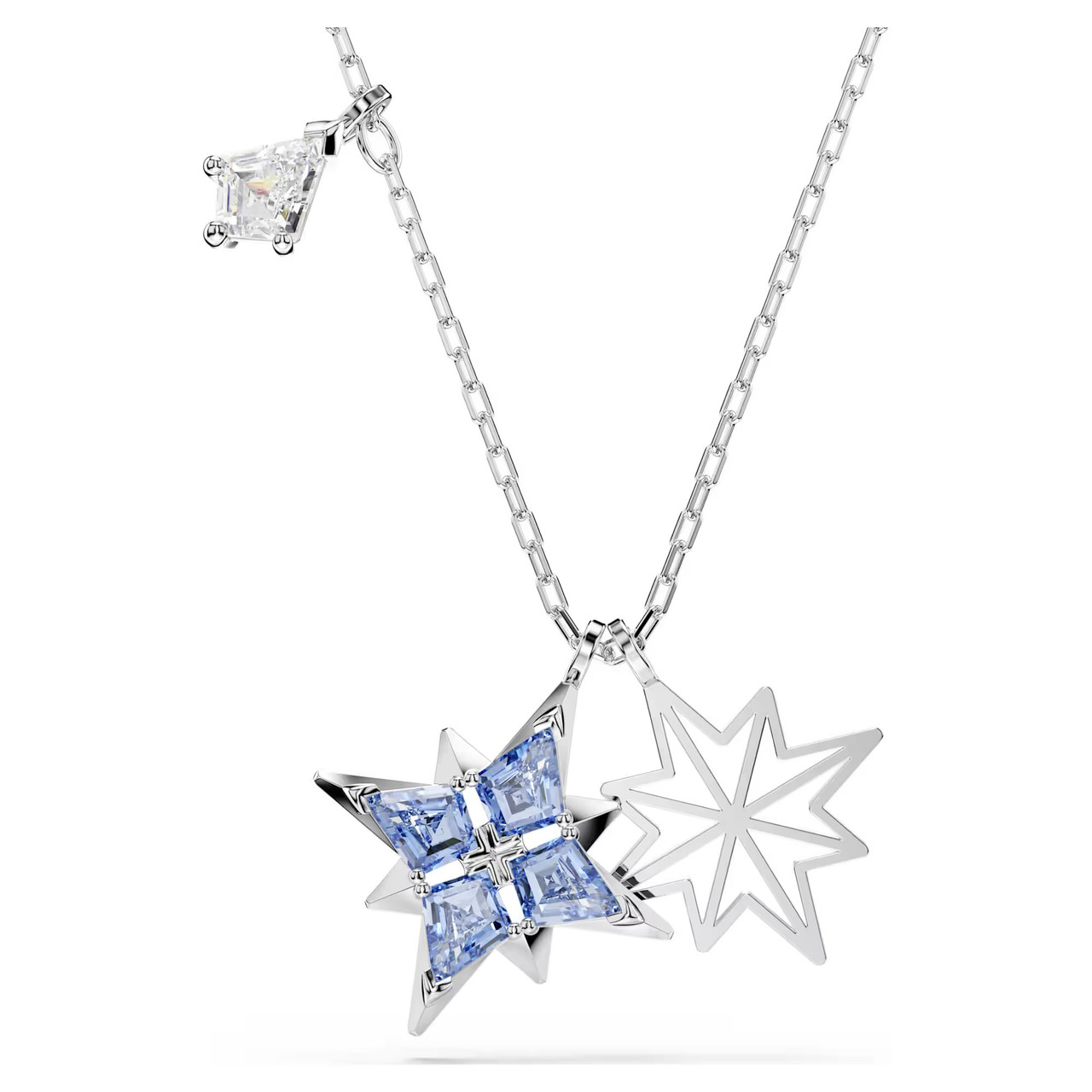 Symbolica Pendant, Star, Blue, Rhodium Plated 5734252