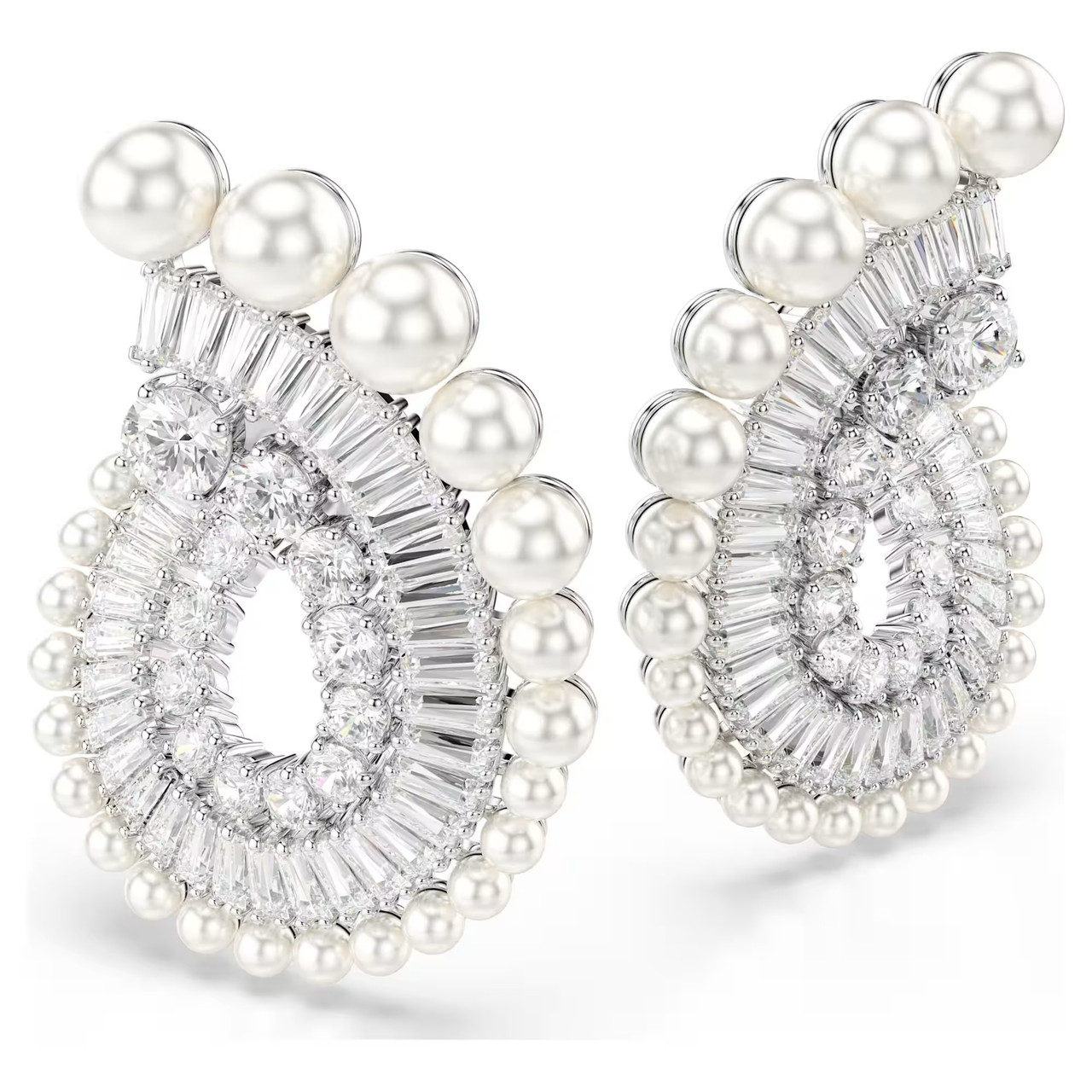 5720869 Ariana Grande x Swarovski Drop Earrings Crystal Pearl, Mixed Cuts ...