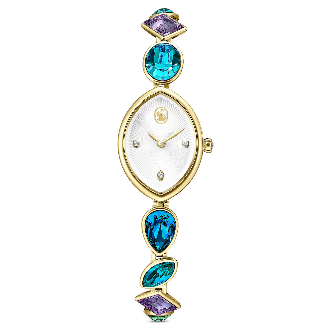 Gema Watch, Crystal Bracelet, Gold Tone Finish 5749569 | Swarovski