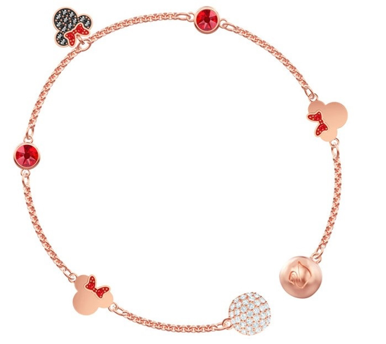 Swarovski Crystal Remix Minnie Bracelet, Rose Gold Plating 5462365 (Size M)