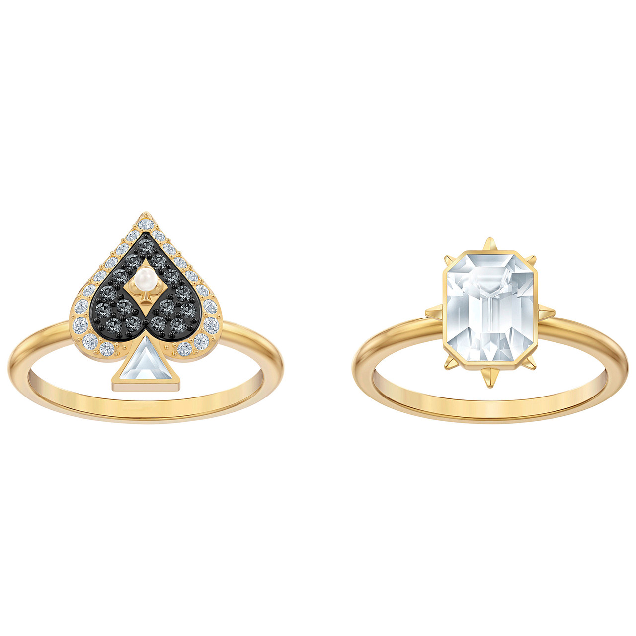 Swarovski Crystal Tarot Magic Ring Set, Gold-Tone Plated 5494018