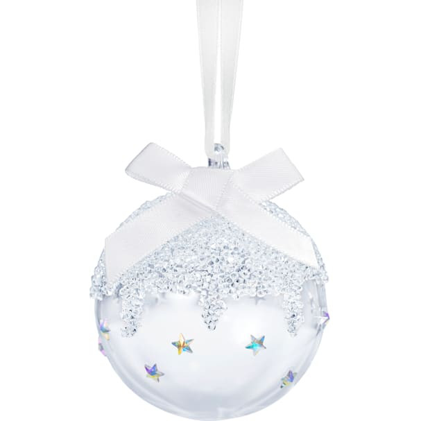 Swarovski Crystal Christmas Holiday Ball Ornament Aurora Borealis