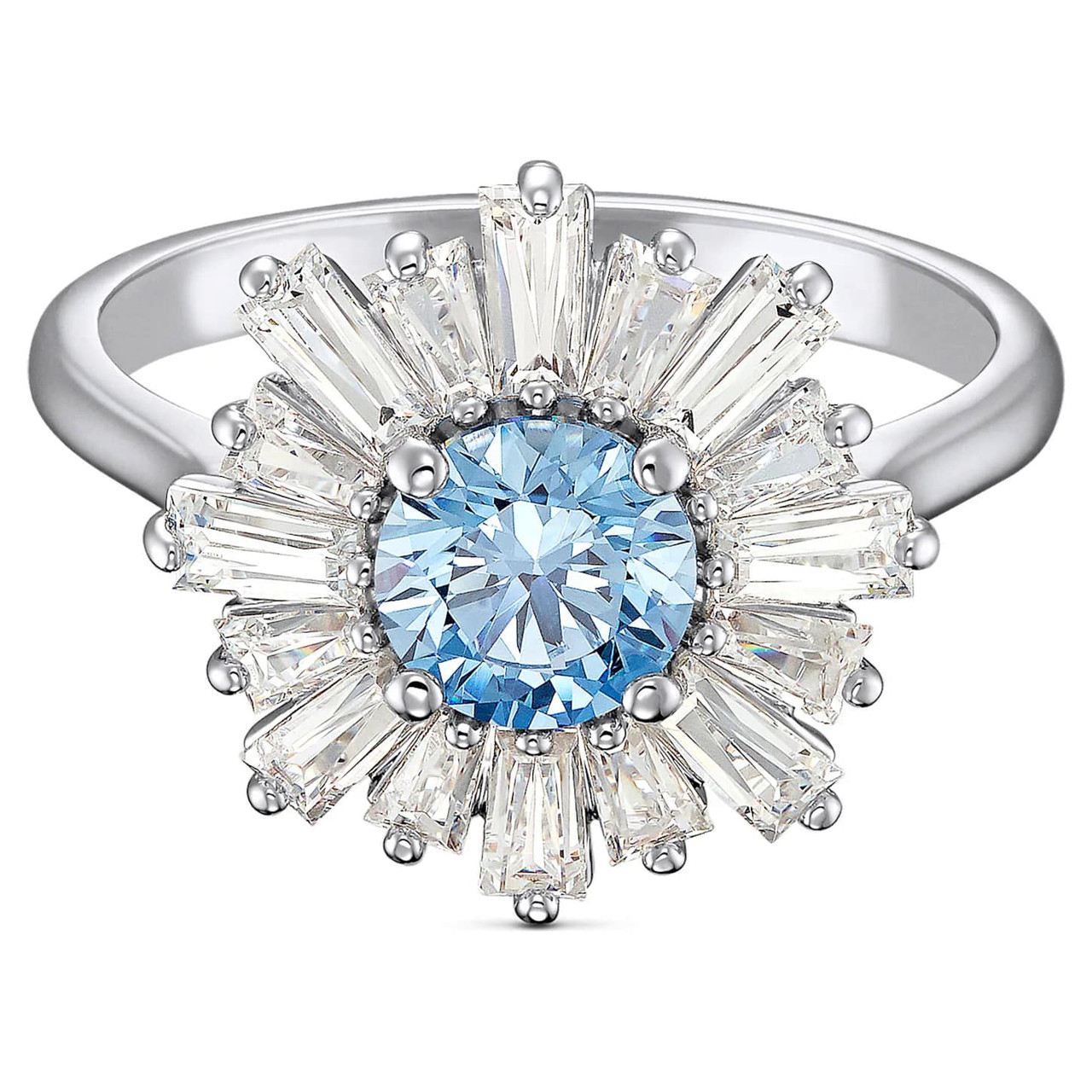 Swarovski Small Mystic Aquamarine Crystal Ring