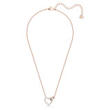 Swarovski Lovely Necklace Heart, White, Gold-Tone Plated, 5636449