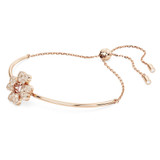 Twist Bracelet, White, Rose Gold-tone Plated 5620552 – Crystal