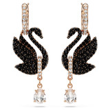 swan-drop-earrings-black-rose-gold-tone-plated-5678047-swarovski-2