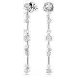constella-drop-earrings--crystal-pearl--round-cuts--white--rhodium-plated-swarovski-5705614-2 constella-drop-earrings--crystal-pearl--round-cuts--white--rhodium-plated-swarovski-5705614-2