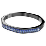 matrix-bangle--baguette-cut--blue--ruthenium-plated-swarovski-5705776-2
