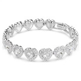 ariana-grande-x-swarovski-tennis-bracelet--mixed-cuts--heart--white--rhodium-plated-swarovski-5720860-2