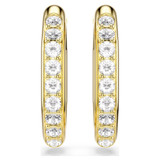 dextera-hoop-earrings--octagon-shape--round-cut--white--gold-tone-plated-swarovski-5724584-2