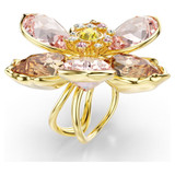 idyllia-motif-ring--mixed-cuts--flower--multicolored--gold-tone-plated-swarovski-5732382-2