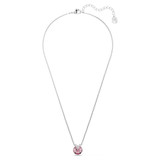 Bella V Pendant, Round Cut, Pink, Rhodium Plated 5734230 | Swarovski Bella V Pendant, Round Cut, Pink, Rhodium Plated 5734230 | Swarovski