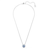 Bella V Pendant Round Cut, Blue, Rhodium Plated 5734232 | Swarovski Bella V Pendant Round Cut, Blue, Rhodium Plated 5734232 | Swarovski