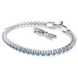 Imber Emily Tennis Bracelet, Round Cut, Blue, Rhodium Plated 5734239 | Swarovski Imber Emily Tennis Bracelet, Round Cut, Blue, Rhodium Plated 5734239 | Swarovski