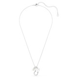 Symbolica Pendant, Crystal Pearl, Round Cut, Pavé, Horse Shoe, White, Rhodium Plated 5736247 | Swarovski