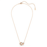 Dextera Pendant, Round Cut, White, Rose Gold Tone Plated 5738200 | Swarovski
