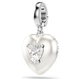 idyllia-charm--mixed-cuts--pearl-colored-coating--heart--white--rhodium-plated-swarovski-5742960-2