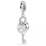 idyllia-charm--mixed-cuts--heart-with-key--white--rhodium-plated-swarovski-5742957-2