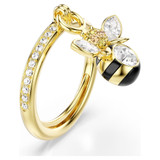Idyllia Motif Ring, Mixed Cuts, Bee, Multicolored, Gold Tone Plated 5748153 (Size 55-60/6.75-8.75) | Swarovski
