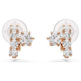 matrix-clip-earrings--round-cut--white--18k-rose-gold-finish-swarovski-5763822-2