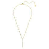 Mesmera Y Necklace, Mixed Cuts, White, 18K Gold Plated 5747997 | Swarovski