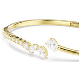 mesmera-bangle--mixed-cuts--white--18k-gold-finish-swarovski-5750440-2