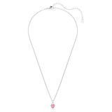Chroma Pendant, Mixed Cuts, Pink, Rhodium Plated 5757789 | Swarovski
