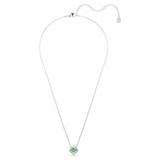 Una Angelic Pendant, Mixed Cuts, Green, Rhodium Plated 5757785 | Swarovski