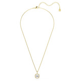 Una Angelic Pendant Cushion Cut, White, 18K Gold Plated 5764761 | Swarovski