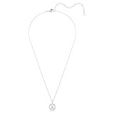 Una Angelic Pendant, Cushion Cut, White, Rhodium Plated 5754340 | Swarovski
