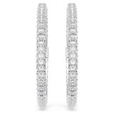 dextera-hoop-earrings--round-cut--white--rhodium-plated-swarovski-5754156-2