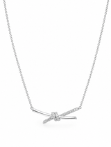 14k Diamond Knot Necklace