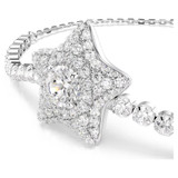 Sublima Bracelet, Round Cut, Star, White, Rhodium Plated 5758392 | Swarovski