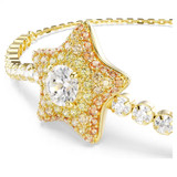 Sublima Bracelet, Round Cut, Star, Multicolored, 18K Gold Plated 5760559 | Swarovski