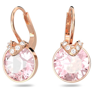 swarovski-bella-v-drop-earrings-round-cut-pink-rose-gold-tone-plated-5662114-1 swarovski-bella-v-drop-earrings-round-cut-pink-rose-gold-tone-plated-5662114-1