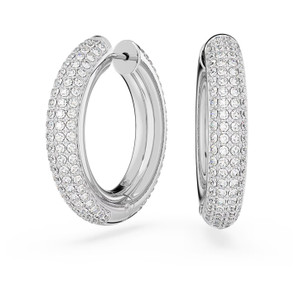 swarovski-dextera-hoop-earrings-medium-white-rhodium-plated-5651392-1 swarovski-dextera-hoop-earrings-medium-white-rhodium-plated-5651392-1