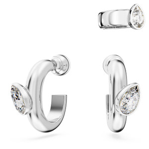 dextera-hoop-earrings-ear-cuff-set-pea-cut-white-rhodium-plated-5671192-swarovski-1 dextera-hoop-earrings-ear-cuff-set-pea-cut-white-rhodium-plated-5671192-swarovski-1